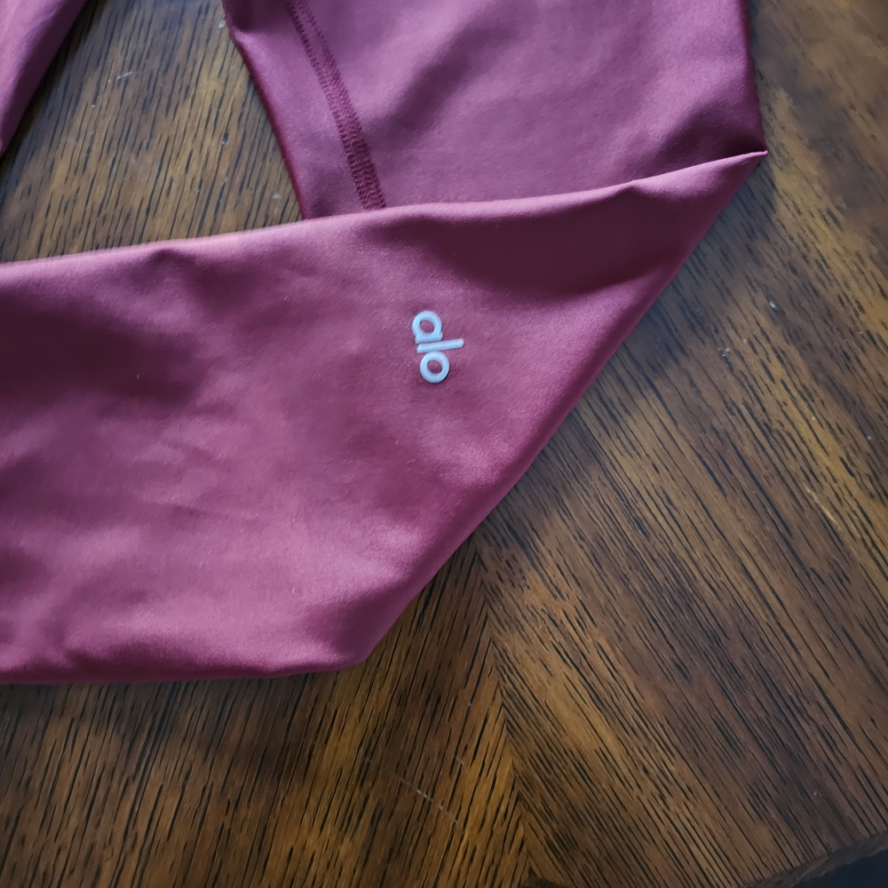ALO Yoga Maroon Leggings Size XS - Picture 4 of 7